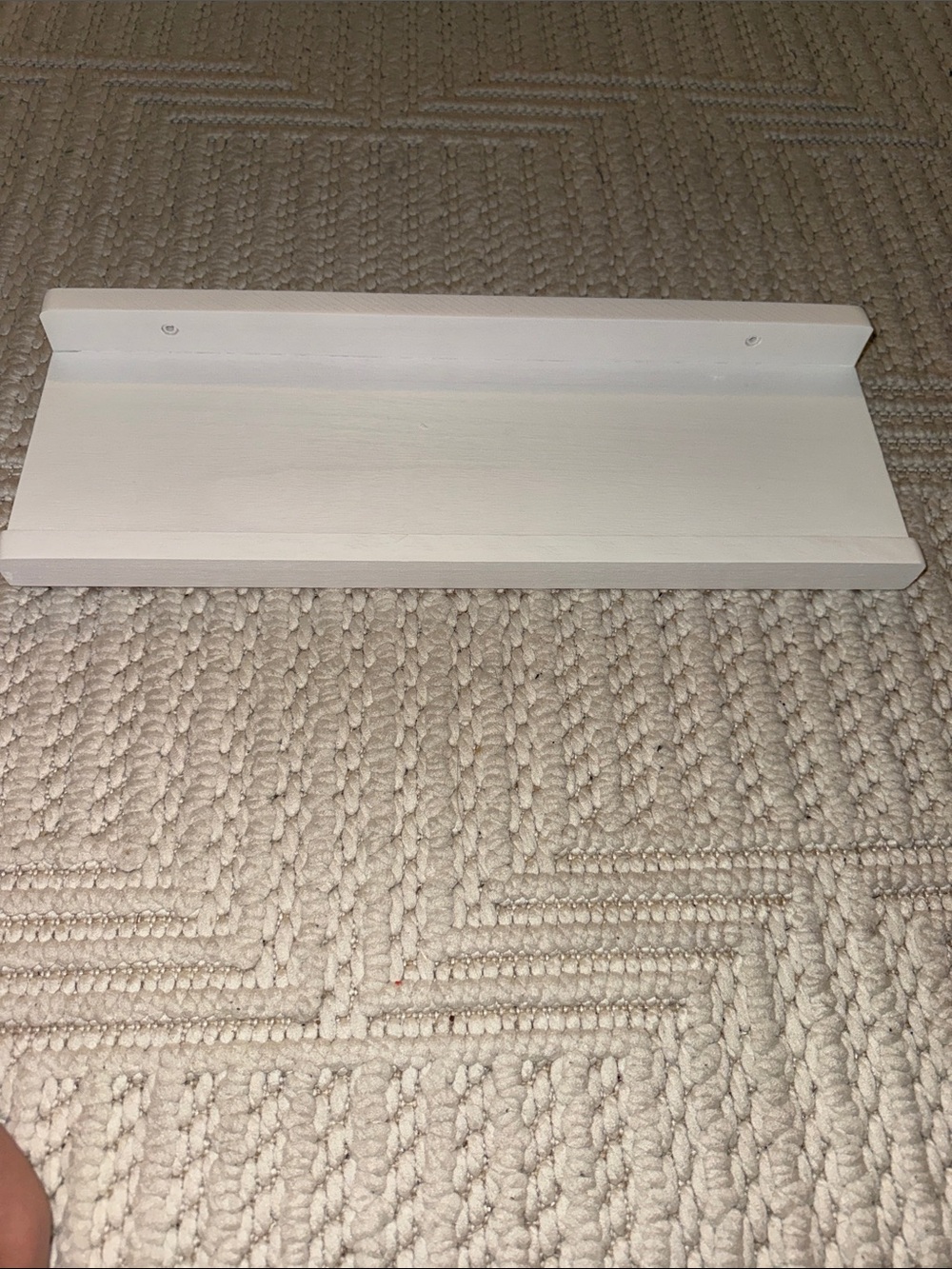 Hanging shelves (two of them included) screws not included packaging included